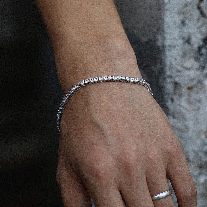 3mm Tennis Bracelet - White Gold