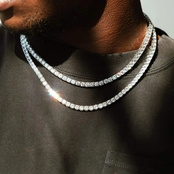 3mm Tennis Chain - White Gold