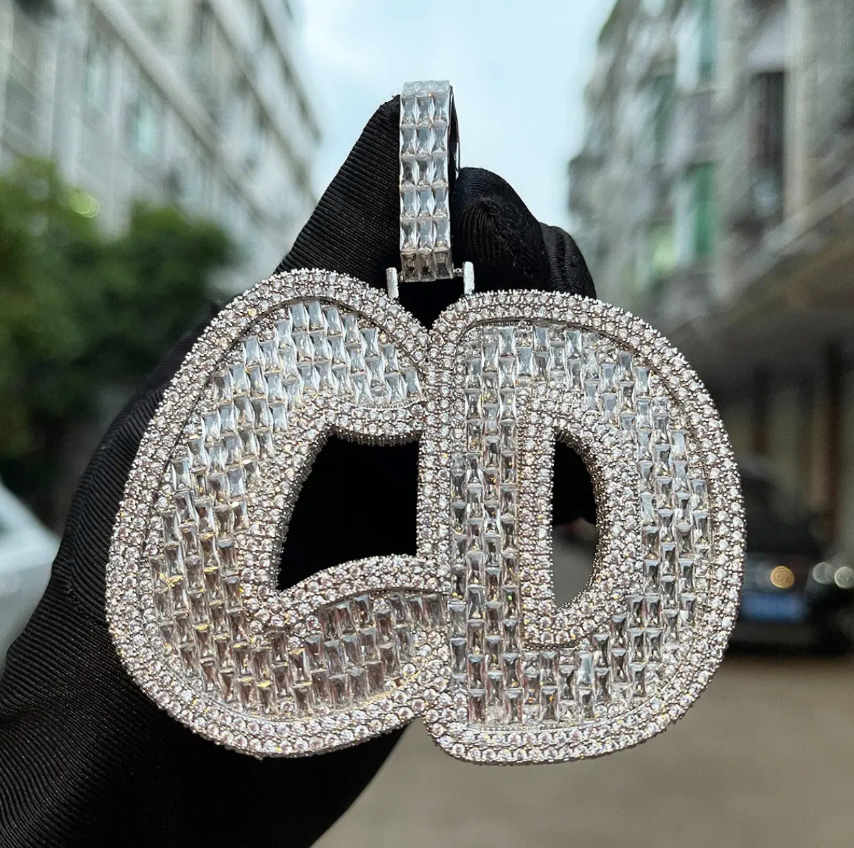 CUSTOM DIAMOND BUBBLE PENDANT