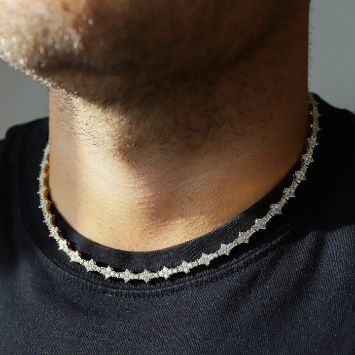 3mm Honeycomb Chain - 18K Gold